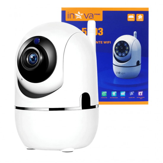 Câmera de Segurança IP Babá Eletrônica Wi-Fi Visão Noturna com Microfone Inova