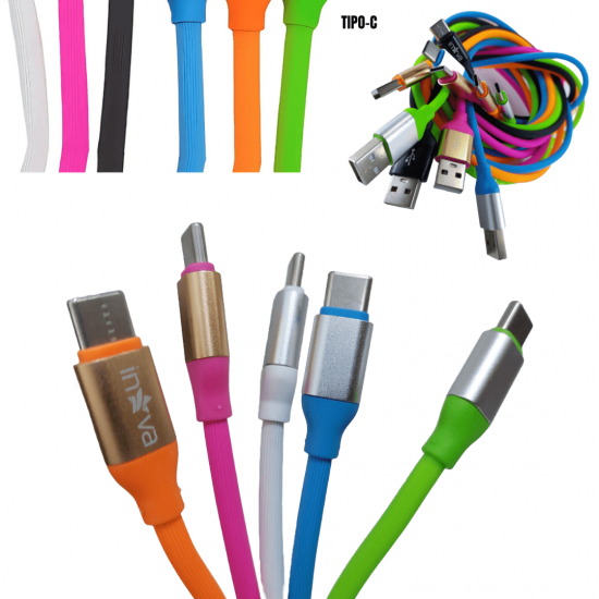 Cabo Carregador De Celular, Tipo-c, 1,20 Metro 3.4A Colors - kv-126 - Inova
