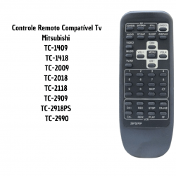 Controle Remoto Compatível Tv Mitsubishi