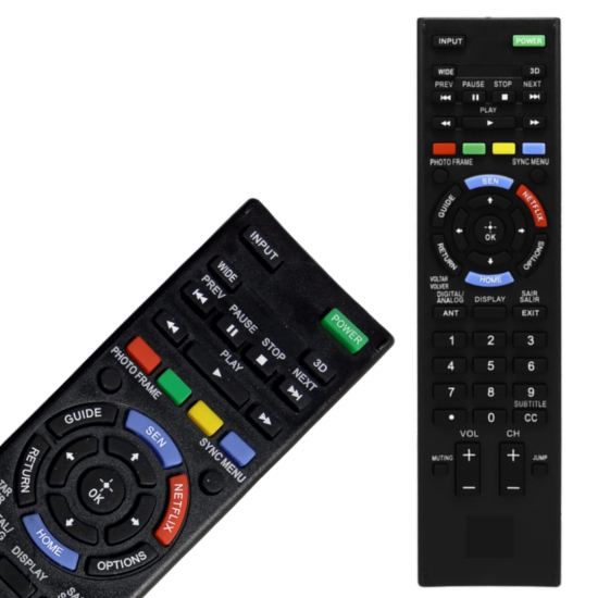 Controle Tv Led Sony Bravia com botao netflix