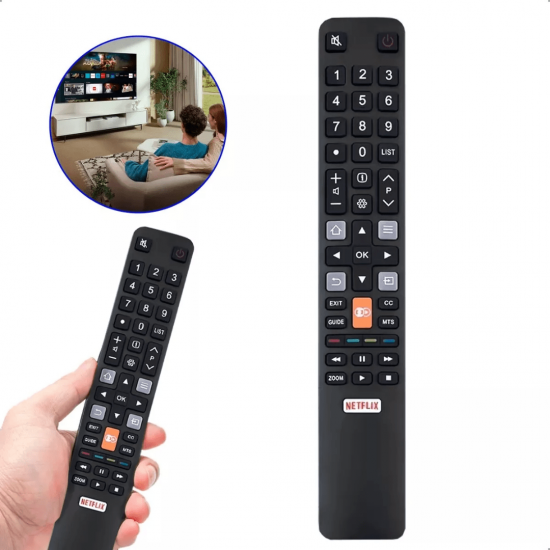 Controle Smart Tv TCL 4k Netflix Globoplay