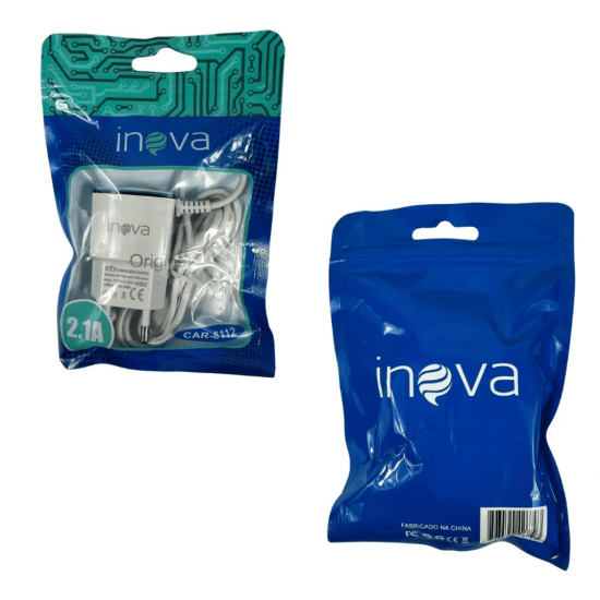 Carregador Inova V8 2.1a Car-8112 + 1usb