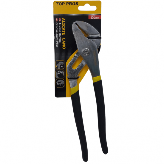 Alicate Bomba DÁgua 6'', 8'' e 10'' polegadas, Bico Papagaio, Reguláve, Aço Forjado e Cabo emborrachado