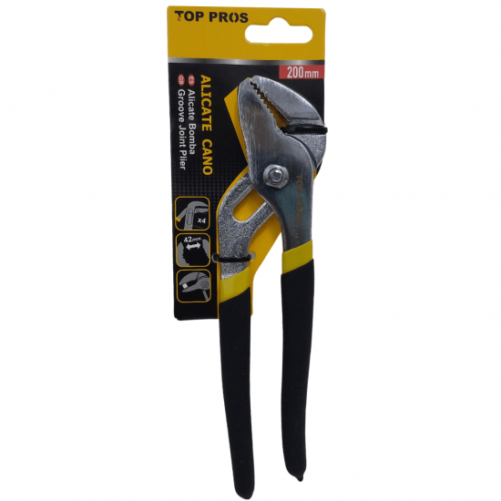 Alicate Bomba DÁgua 6'', 8'' e 10'' polegadas, Bico Papagaio, Reguláve, Aço Forjado e Cabo emborrachado