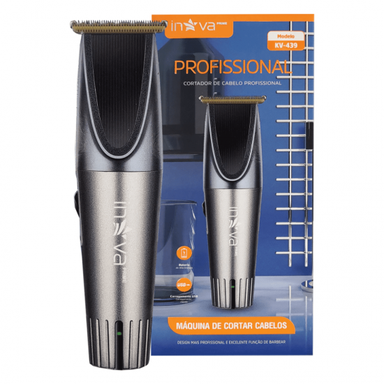 Aparador de Pelos Profissional Sem Fio Inova KV-439 – Design Elegante e Performance de Alta Precisão