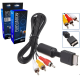 Cabo AV Áudio e Vídeo 3RCA x Playstation PS1 PS2 PS3 Com 1,8m MBTech