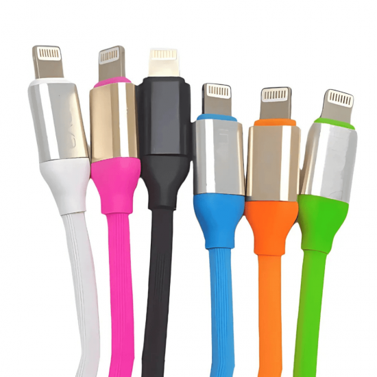Cabo Carregador De Celular iPhone (USB-Lightning) 1,20 Metro 2.4A Colors - Inova