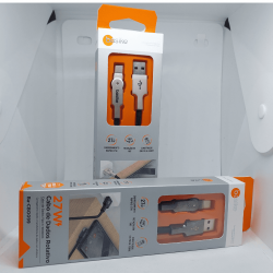 Cabo Carregador Turbo De Celular Angular Rotativo (USB - Tipo-C) 27W - 1Metro - Ba-CBO099 - Basike