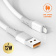 Cabo Carregador USB para Lightning Basike Ba CB0109 - 12W, 1 Metro, Alta Resistência