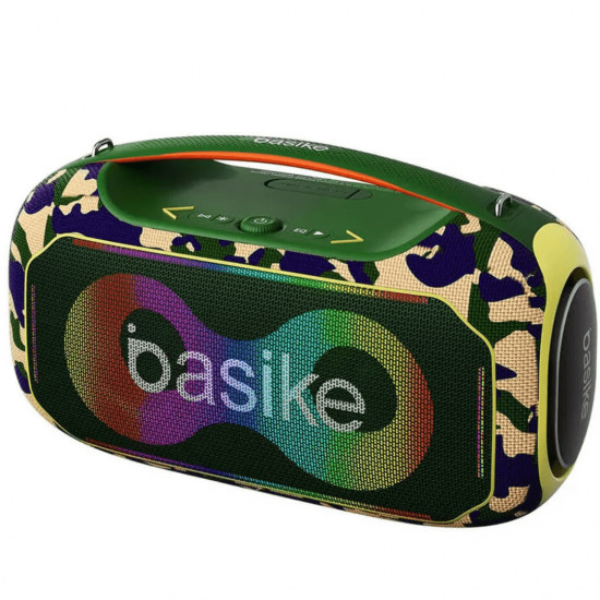 Caixa de Som Bluetooth Portátil Basike Ba RAD 122 - 300W, RGB, TWS, IPX6, 30000mAh