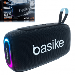 Caixa de Som Bluetooth Portátil Basike Ba RAD 135 - 30W, RGB, TWS, IPX7