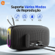 Caixa de Som Bluetooth Portátil Basike Ba RAD 135 - 30W, RGB, TWS, IPX7
