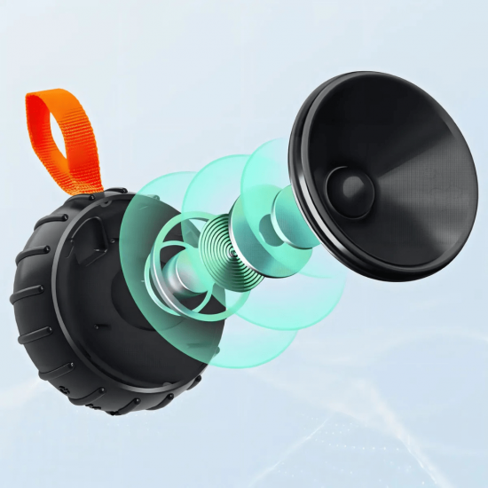 Caixa de Som Bluetooth USB Suporta Cartão Micro SD TF Resistente à Água com led rgb - inova rad-30025