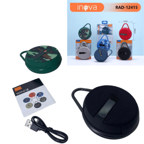 Caixa de som inova potente bluetooth ao ar livre escalada corrida bike - rad12415