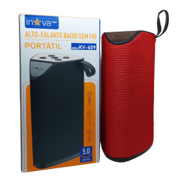 Caixa De Som Portatil Bluetooth Sem Fio Pendrive Usb - INOVA KV-609