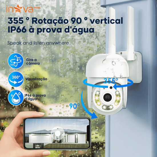 Câmera De Segurança Hd Vigilância Visão Noturna Ip66 INOVA