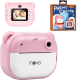 Câmera Digital Infantil Portátil 20MP, Tela de 2 Polegadas, 200 dpi, Resolução 1080P, Impressão Instantânea.