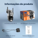 Câmera Externa Sirene Alarme Lente Dupla Visão Noturna Audio Smart Wi-Fi 360º - Inova