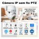 Câmera Tomada Hd Wifi Panorâmica Infravermelho Smart facilidade na instalação - Interna Plug tomada