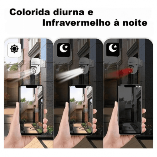 Câmera Tomada Hd Wifi Panorâmica Infravermelho Smart facilidade na instalação - Interna Plug tomada