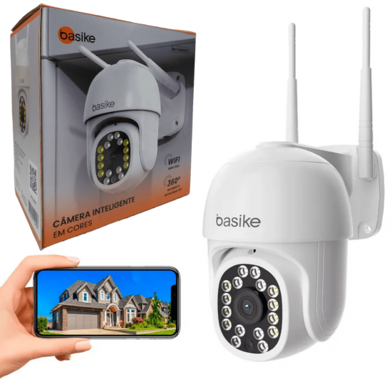 Câmera WIFI - IP66 à prova d'água com alarme IR 16 LED Wifi HD Dual Volt Motion Sensor YOOSEE - BASIKE