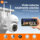 Câmera WIFI - IP66 à prova d'água com alarme IR 16 LED Wifi HD Dual Volt Motion Sensor YOOSEE - BASIKE