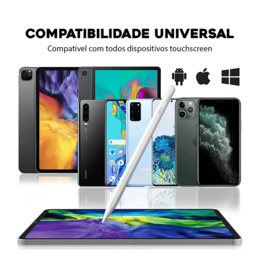 Caneta Capacitiva Stylus Ponta Fina Para Smartphone Tablet Pencil Tela Touch Screen Desenho