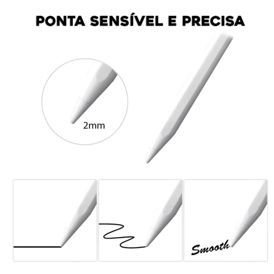 CANETA STYLUS PONTA SUPERFINA INOVA COM DISPLAY DE CARGA
