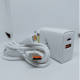 CARREGADOR COM 2 ENTRADAS (TIPO C E USB) 6.1A 48W+ CABO USB 1M PARA IPHONE LIGHTING - INOVA