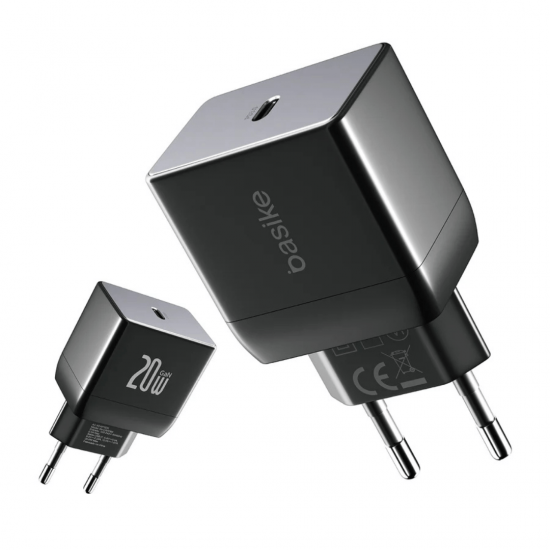 Carregador de Parede Turbo Basike Ba CAR068 - USB C, 20W, PD 3.0, Quick Charge