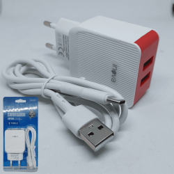 Carregador Inova 4.8a Turbo 2usb com cabo removível usb/tipo-c
