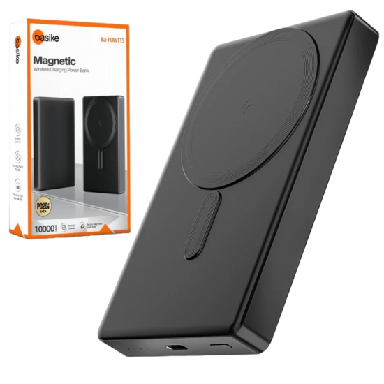 Carregador Portátil por Indução Power Bank 5000mAh e 10.000mAh Basike - 20W, Magsafe