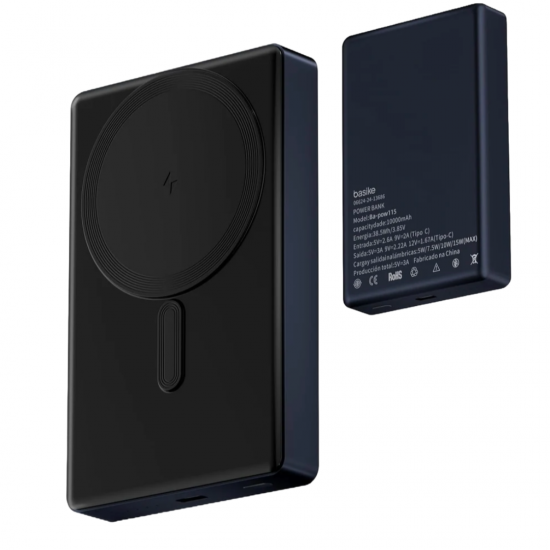 Carregador Portátil por Indução Power Bank 5000mAh e 10.000mAh Basike - 20W, Magsafe