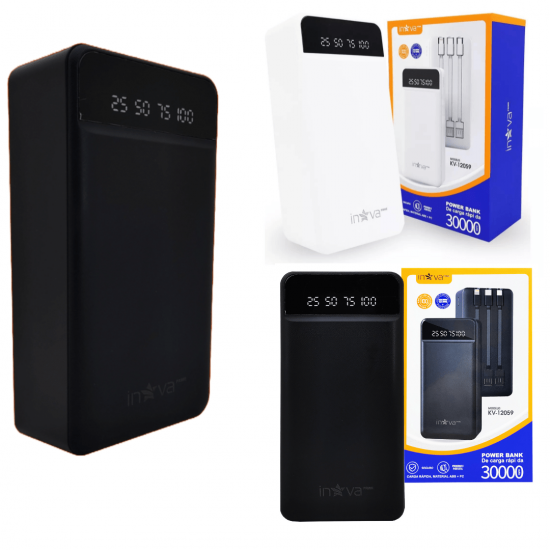 Carregador portátil power bank 30000mah rápido