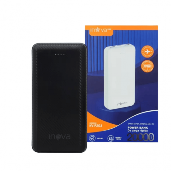 Carregador Portátil Power Bank Rápido 20000mah 2 Saídas