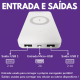Carregador Portátil Powerbank Indução 10000mah Wireless Charger Sem Fio Original Inova