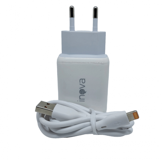 Carregador Rápido 20W Cabo Lightning CAR-5236A Inova