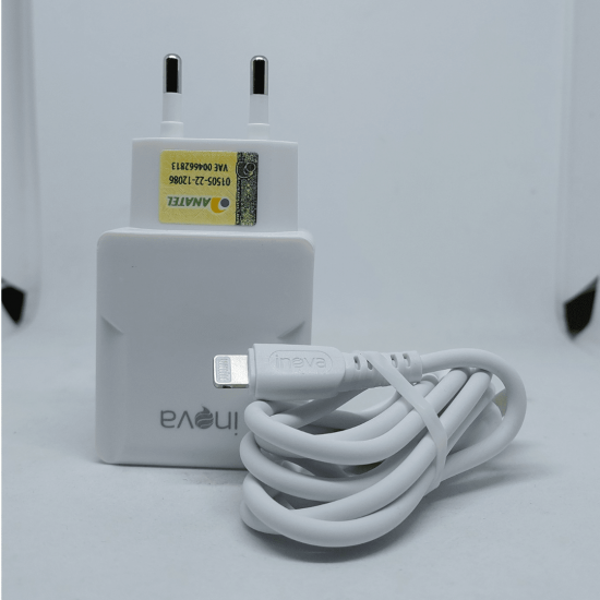 Carregador Rápido 3 USB 5.1A Com Cabo Iphone Inova CAR-9916A