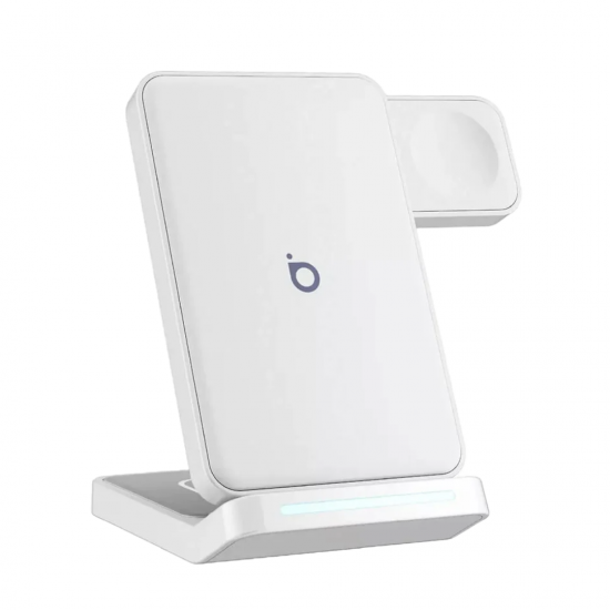 Carregador Sem Fio Magnético 3 em 1 Basike Ba WXC011 – 15W, Quick Charge