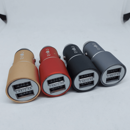 Carregador Veicular 3.4a 2 usb + Cabo Type-c Incluso - Inova