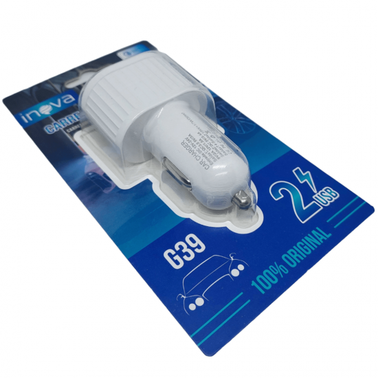Carregador Veicular 3.4A e Q.C 3.0 Com 2 USB - Inova