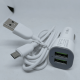 Carregador Veicular 4.1A com 02 Portas USB com Cabo V8 - INOVA