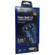 Carregador Veicular Carro Universal Turbo Ultra Rápido 3 EntradaS USB de 36W Q.C 3.0 V8