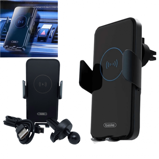 Carregador Veicular Sem Fio por Indução 15W Basike Ba WXC013