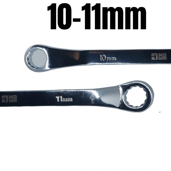 Chave Estrela Profissional Cromo-Vanádio 10 e 11mm Boca Estriadas