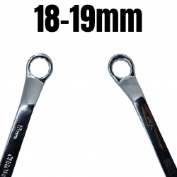 Chave Estrela Profissional Cromo-Vanádio 18 e 19mm Boca Estriadas