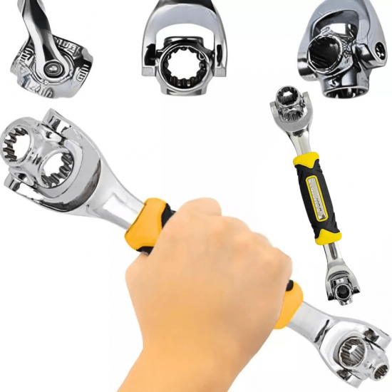 Chave Tigre Multifuncional Universal Soquete Boca 48em1 360° - Top Pros