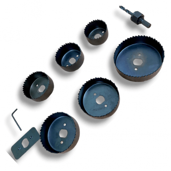 CONJUNTO DE SERRA COPOS 9 PEÇAS C/ 6 TAMANHOS - BARCELONA