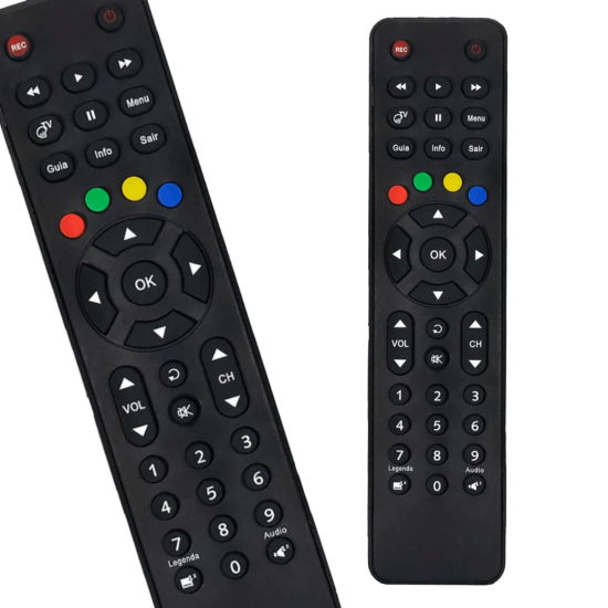 Controle Remoto compatível com Receptor Oi Tv Hd Elsys Etrs35 Etrs38