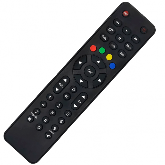 Controle Remoto compatível com Receptor Oi Tv Hd Elsys Etrs35 Etrs38
